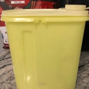 Vintage Yellow Tupperware Container